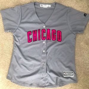 Vintage Chicago Gray & Pink Jersey